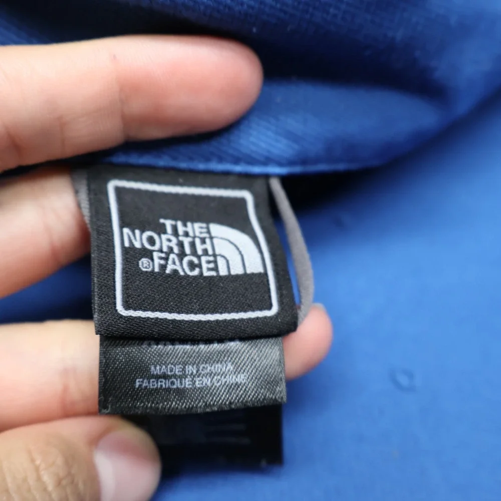 North Face Jacket Men XXL Blue Apex Softshell Rain Wind Full Zip Outdoor READ